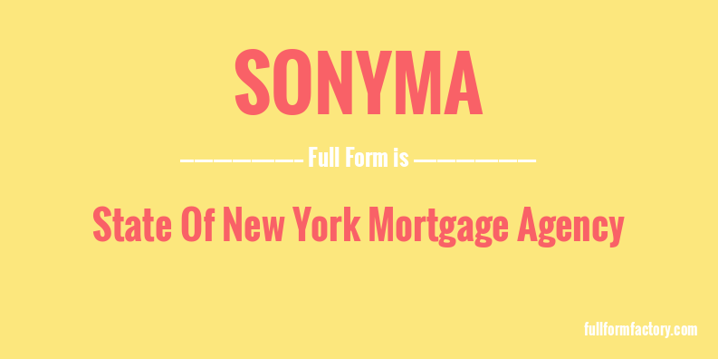 sonyma-full-form