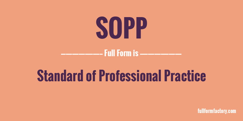 sopp-full-form