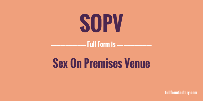 sopv-full-form