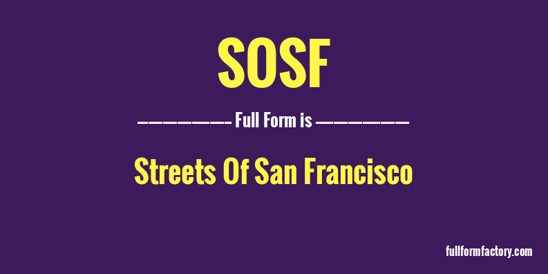 sosf-full-form