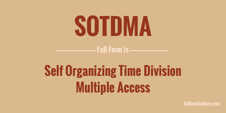 sotdma-full-form