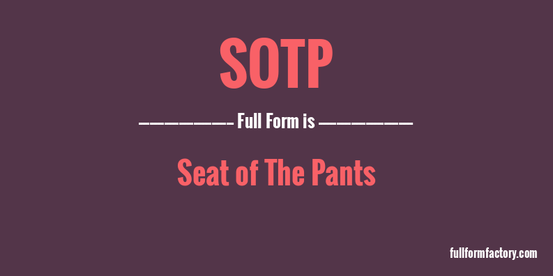 sotp-full-form