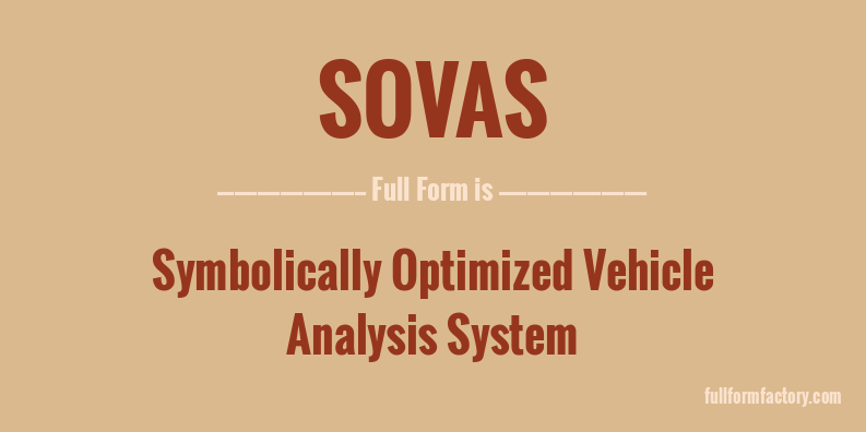 sovas-full-form