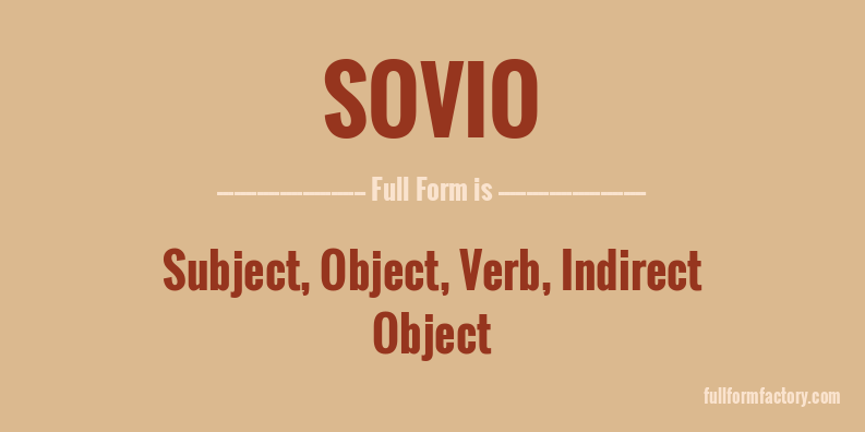 sovio-full-form