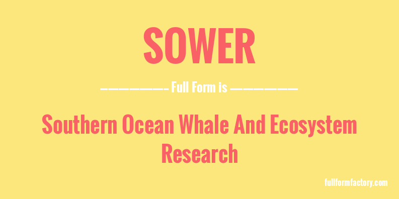 sower-full-form
