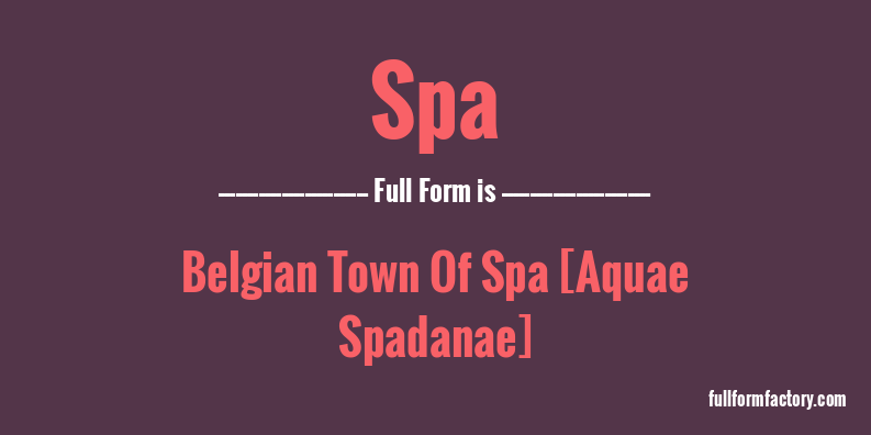 spa-full-form