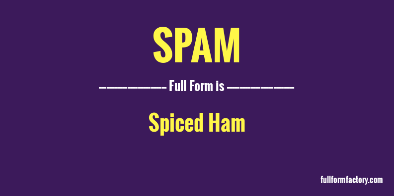 spam-full-form