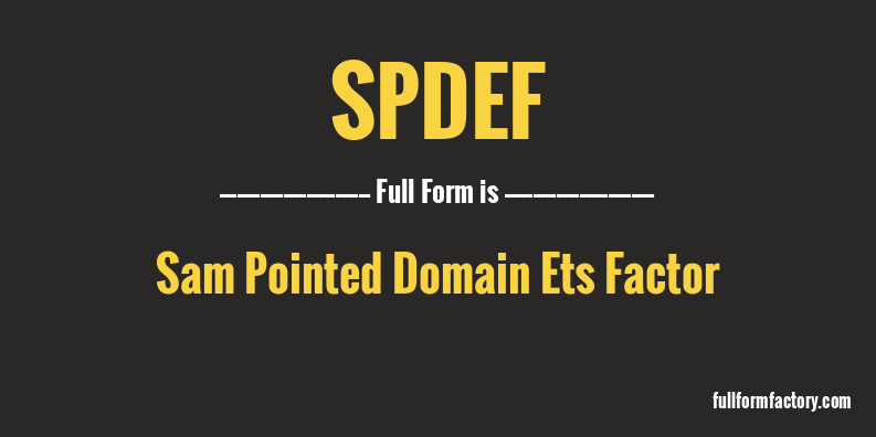 spdef-full-form