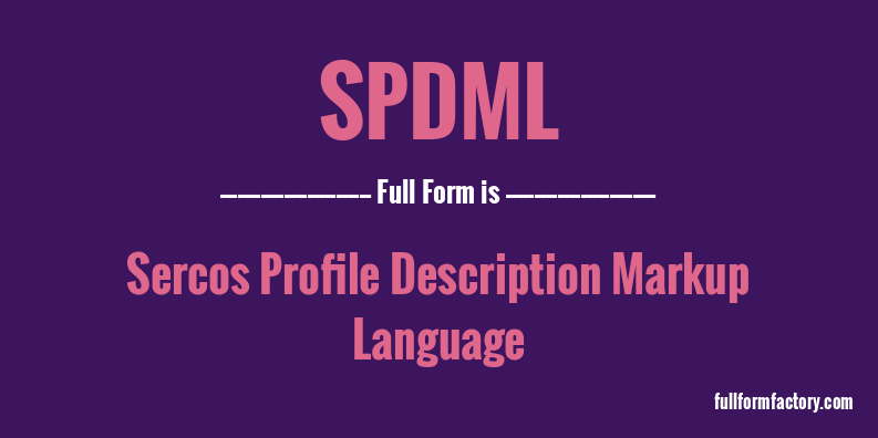 spdml-full-form
