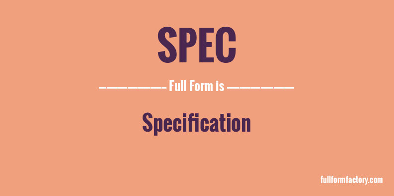 spec-full-form