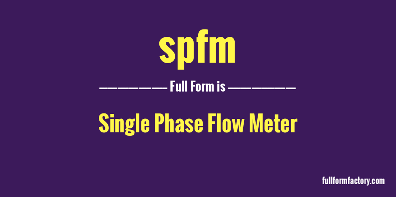 spfm-full-form