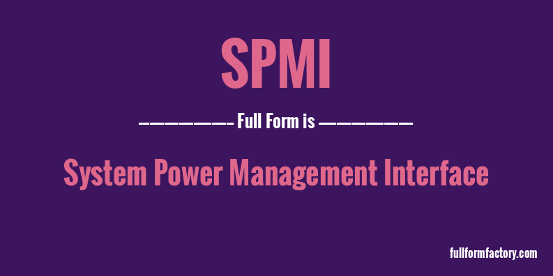spmi-full-form
