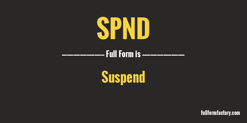 spnd-full-form