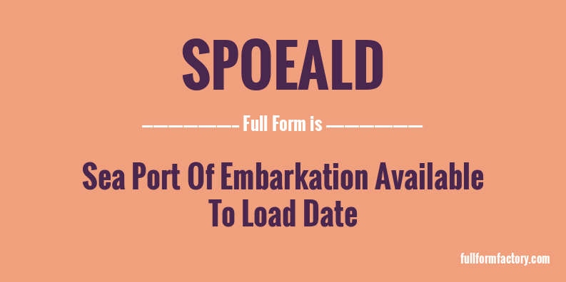 spoeald-full-form
