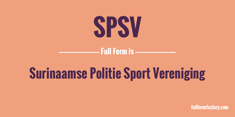 spsv-full-form
