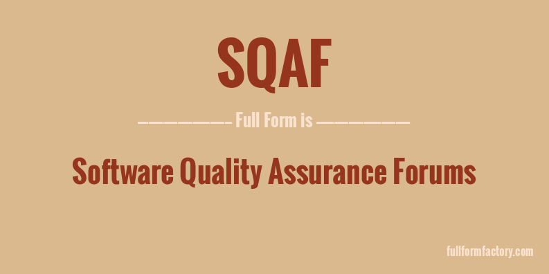 sqaf-full-form