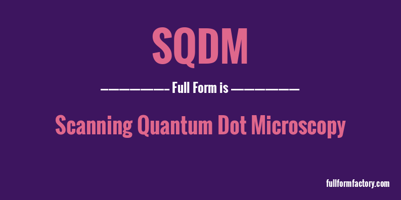 sqdm-full-form