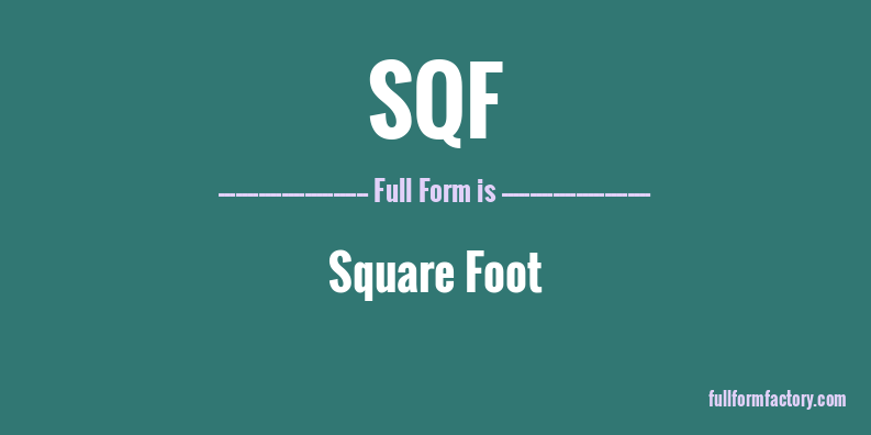 sqf-full-form