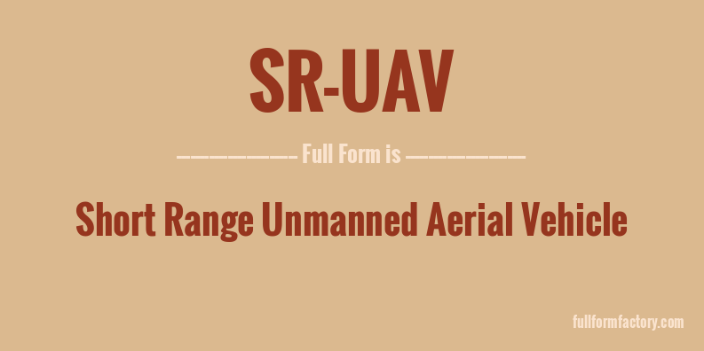 sr-uav-full-form