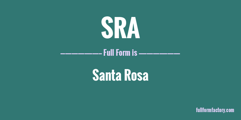 sra-full-form