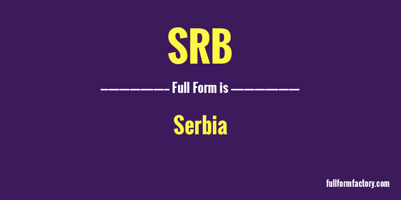 srb-full-form