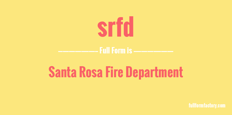 srfd-full-form