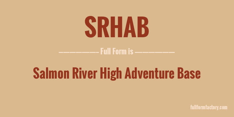 srhab-full-form