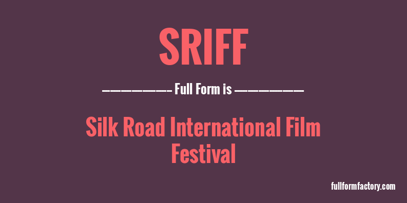 sriff-full-form