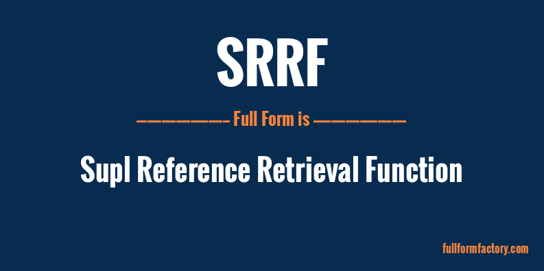 srrf-full-form