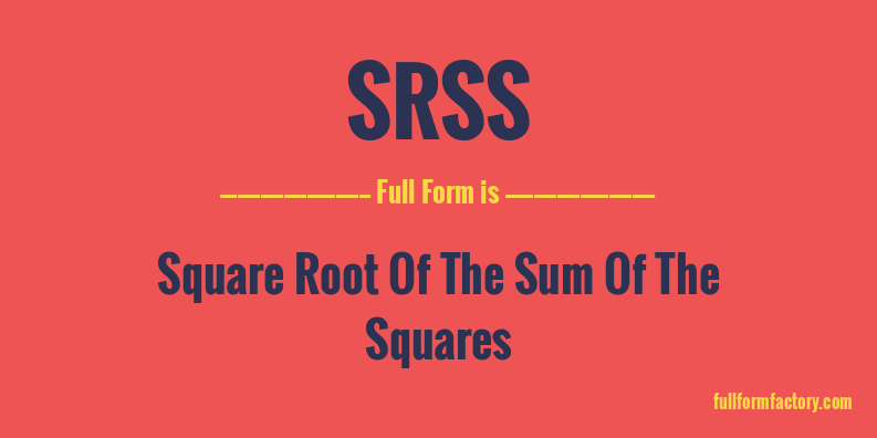 srss-full-form