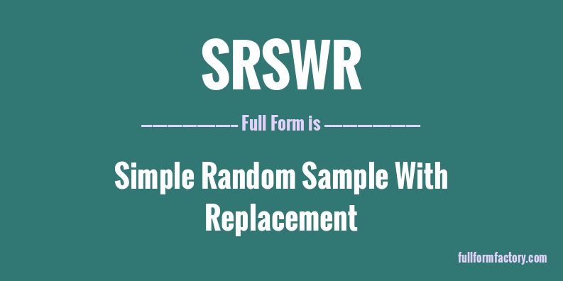srswr-full-form