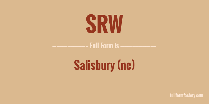 srw-full-form