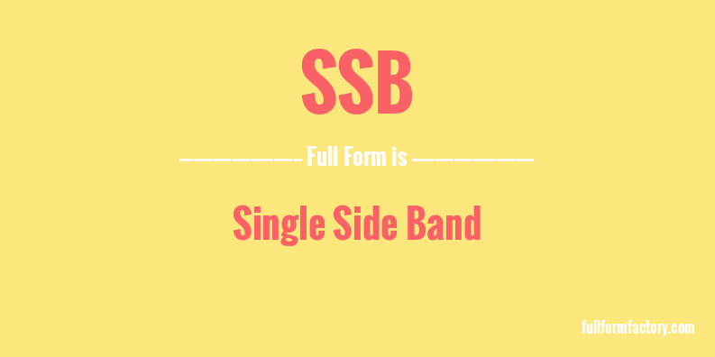 ssb-full-form