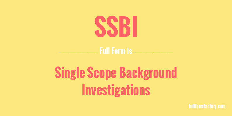 ssbi-full-form