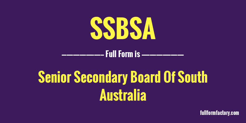 ssbsa-full-form