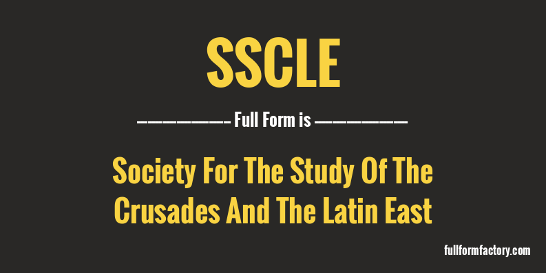 sscle-full-form