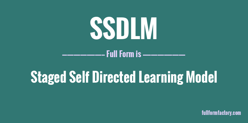 ssdlm-full-form