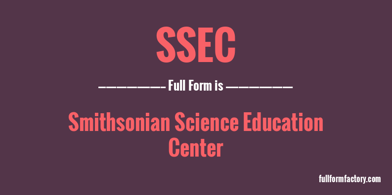 ssec-full-form