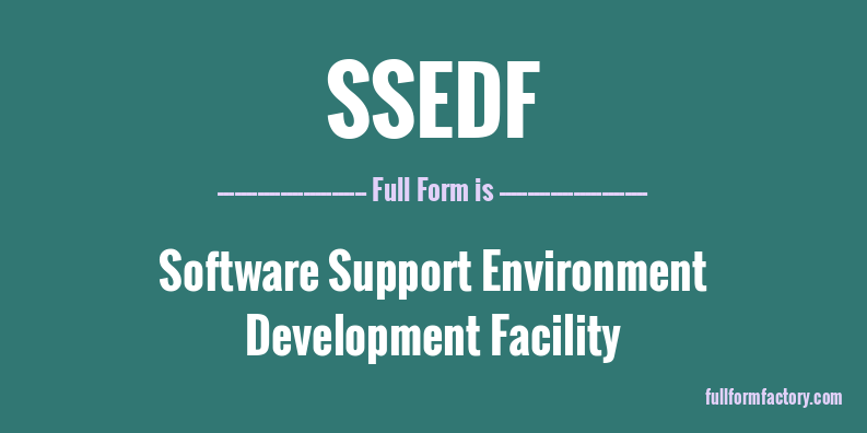 ssedf-full-form