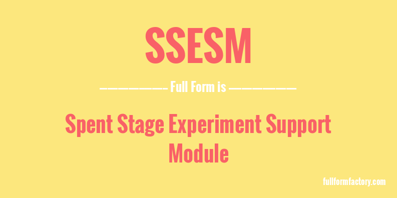 ssesm-full-form