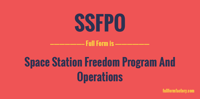 ssfpo-full-form