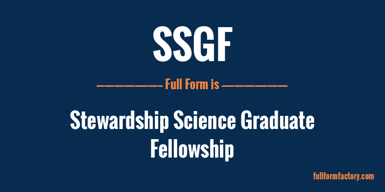 ssgf-full-form