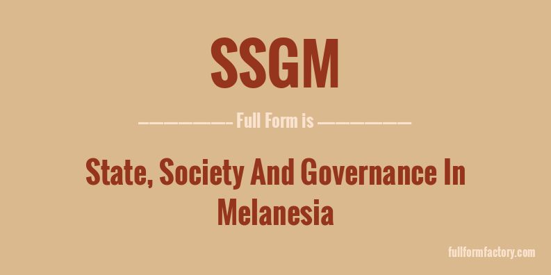 ssgm-full-form