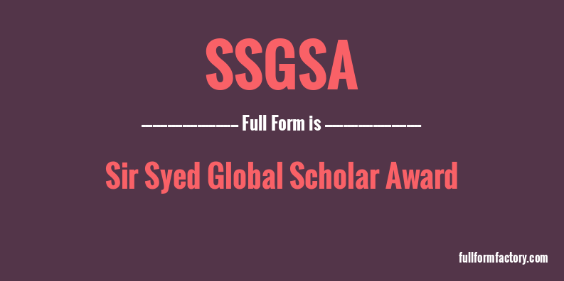 ssgsa-full-form