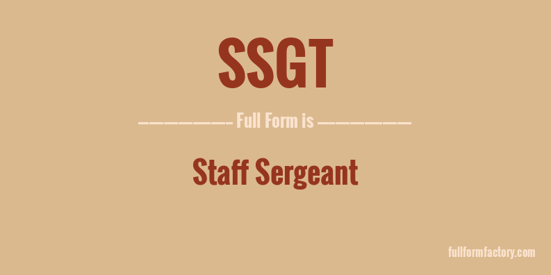 ssgt-full-form