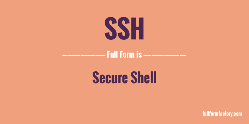 ssh-full-form