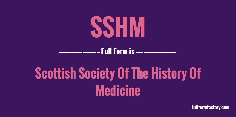 sshm-full-form