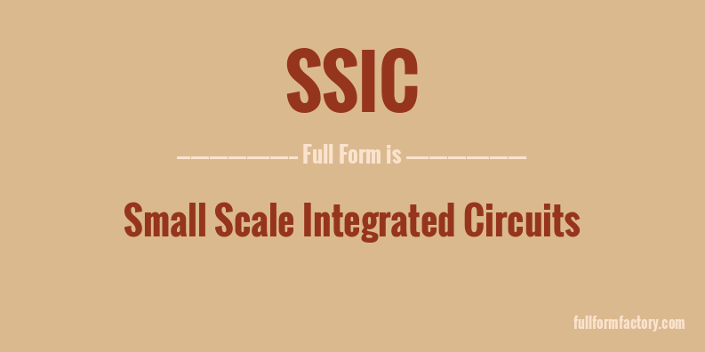 ssic-full-form