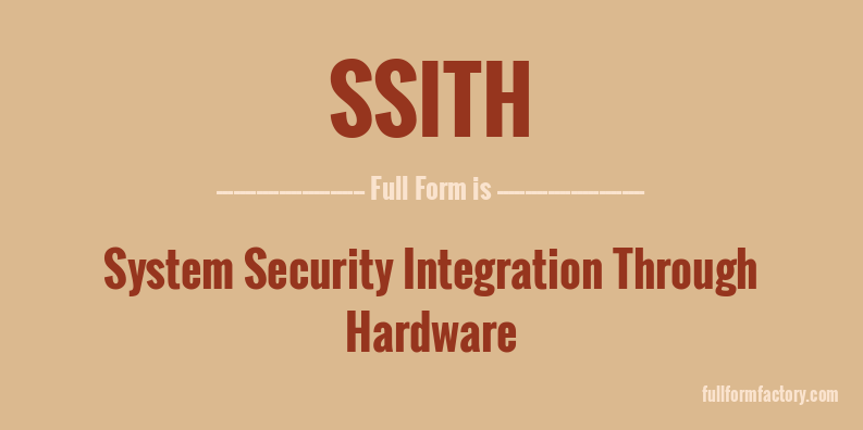 ssith-full-form