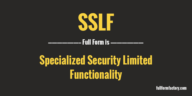 sslf-full-form
